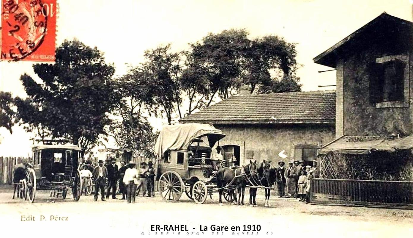 1874- Er-Rahel - La Gare en 1910.jpg